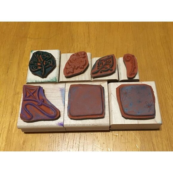 7~2003 Retired Stampin Up Wood‎ Rubber Mounted Stamps - Picture 2 of 4